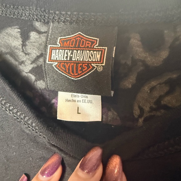 Harley Davidson women’s skull tee - Picture 4 of 5